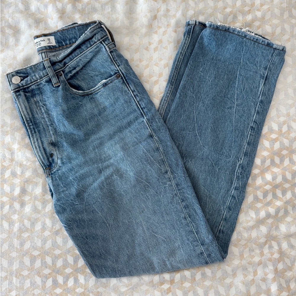 Abercrombie & Fitch Light Blue Straight Leg Jeans